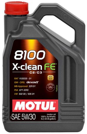 Моторное масло MOTUL 8100 X-CLEAN FE 5w-30 5л. MOTUL 814151